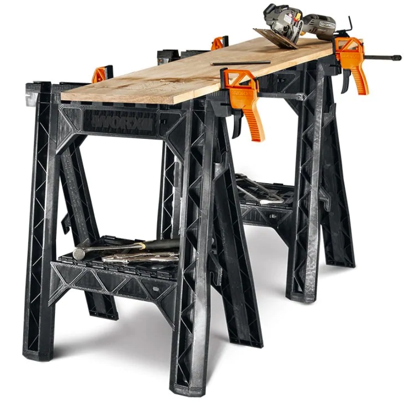 Clamping Sawhorses with Bar Clamps_2