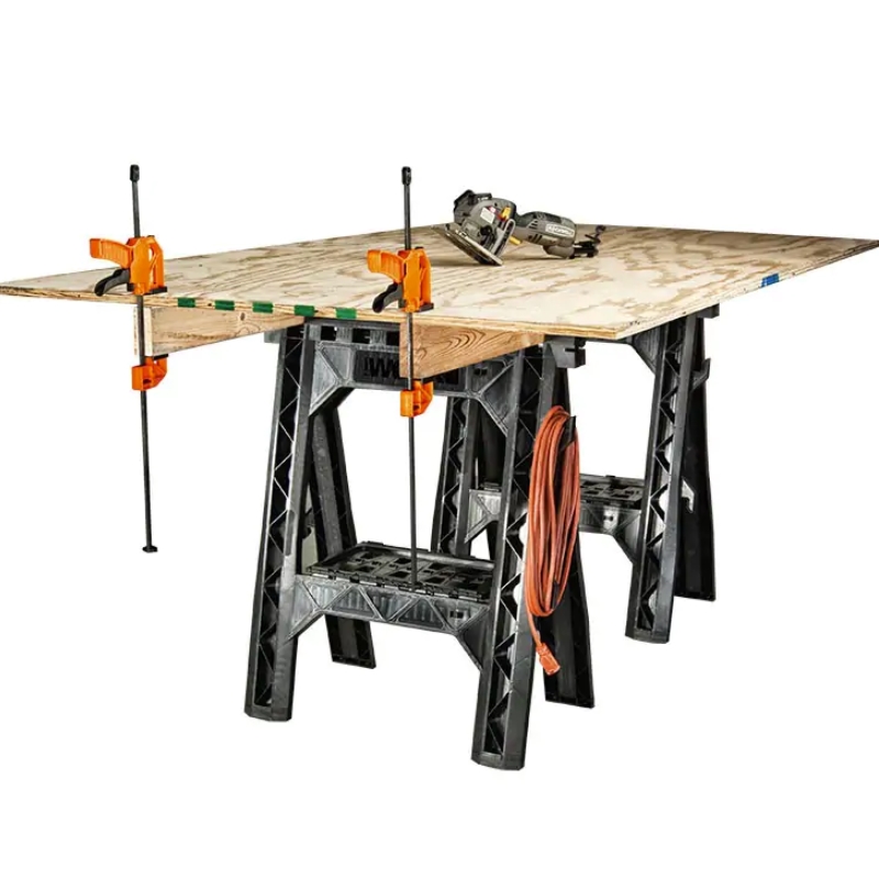 Clamping Sawhorses with Bar Clamps_3